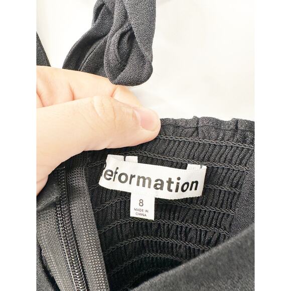 Reformation Mara Dress with Slit  Mara Dress with Slit Size 8 NEW - Picture 4 of 5